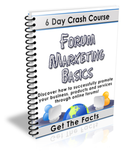 Product picture Forum Marketing Basics - 6 Day Crash Course (w/MRR+PLR)